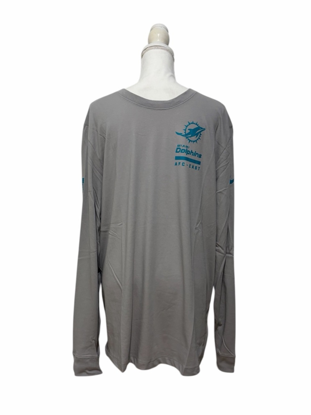 Nike Dri-Fit NFL Miami Dolphins AFC- EAST Long-Sleeve Sideline Tee Men’s XL